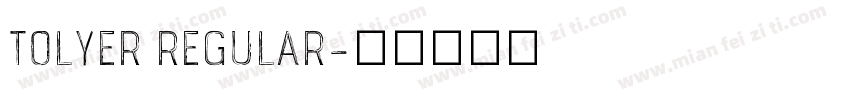 Tolyer Regular字体转换